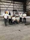 MARTIN CASH / WINNIPEG FREE PRESS
The inaugural group of trainees in the Atik Mason Indigenous Pilot Pathway at the Calm Air hangar in Winnipeg.