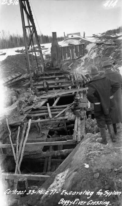 These photos from circa 1916-17 show the progress of the aqueduct construction that brought Shoal Lake water to Winnipeg. The project cost $17 million at the time. (Supplied photos)