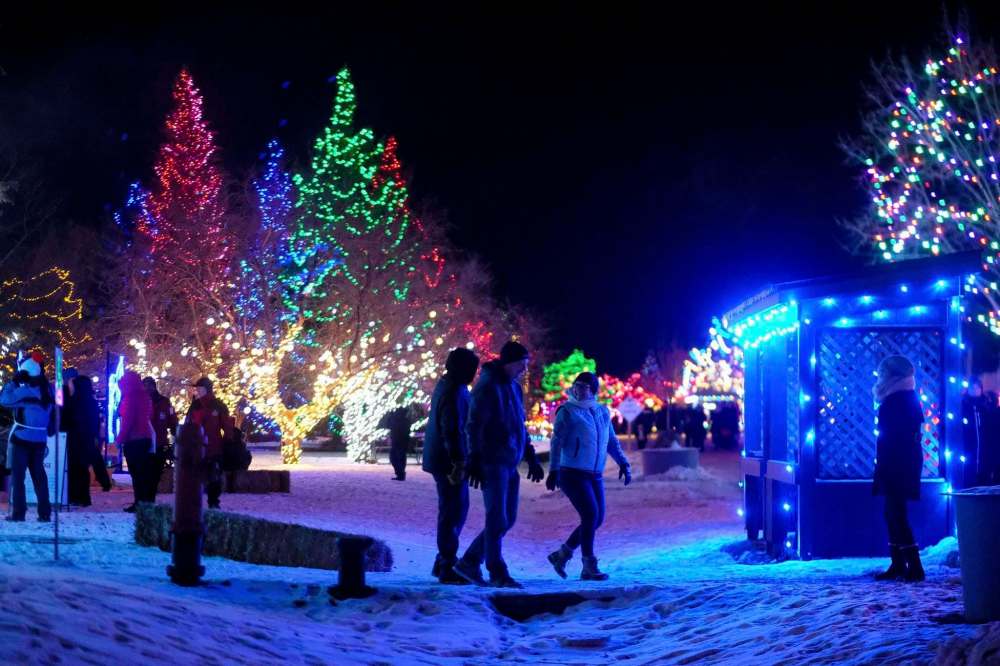 The west side of the park will be illuminated with thousands of light installations. (Daniel Crump / Winnipeg Free Press)