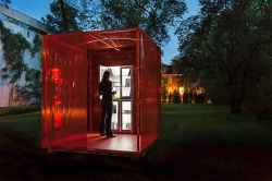 Little Red Library won 2015 Premiers Award of Excellence, and 2016 Award of Merit, Prairie Design Awards. (Jacqueline Young photo / davidpennerarchitect.ca)