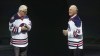 MIKE DEAL / WINNIPEG FREE PRESS
MIKE DEAL / WINNIPEG FREE PRESSThe Winnipeg Jets induct the ��Hot Line�� �� Anders Hedberg (right), Bobby Hull (not present) and Ulf Nilsson (left), who played together for the Jets from 1974-78 �� as the first three members of the Winnipeg Jets Hall of Fame prior to the start of the Jets game against the Toronto Maple Leafs at the MTS Centre Wednesday evening. 161019Wednesday, October 19, 2016