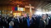 A procession makes its way out at the end of a mass at the Lac Ste. Anne Pilgrimage in this undated handout image provided on June 17, 2022, by the Catholic Diocese of Archdiocese of Edmonton. THE CANADIAN PRESS/HO-Lincoln Ho **MANDATORY CREDIT**