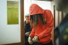 FILE - WNBA star and two-time Olympic gold medalist Brittney Griner leaves a courtroom after a hearing, in Khimki just outside Moscow, May 13, 2022. More than four months after she was arrested at a Moscow airport for cannabis possession, Griner is to appear in court Monday, June 27, 2022 for a preliminary hearing ahead of her trial. The Phoenix Mercury star, considered in some polls to be the United States’ most gifted female athlete, could face 10 years in prison if convicted on charges of large-scale transportation of drugs. (AP Photo/Alexander Zemlianichenko, file)