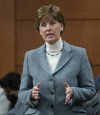 Agriculture and Agri-Food Minister Marie-Claude Bibeau rises during Question Period, Monday, April 25, 2022 in Ottawa. Agriculture Minister Marie-Claude Bibeau says Canada is sending seeds to Ukraine including buckwheat, a fast-growing crop.THE CANADIAN PRESS/Adrian Wyld