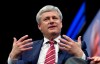 Former Prime Minister of Canada Stephen Harper speaks at the 2017 American Israel Public Affairs Committee (AIPAC) policy conference in Washington, Sunday, March 26, 2017. THE CANADIAN PRESS/AP, Jose Luis Magana