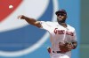 Cleveland Guardians shortstop Amed Rosario throws out Houston Astros' Jeremy Pena at first base during the third inning of a baseball game, Sunday, Aug. 7, 2022, in Cleveland. (AP Photo/Ron Schwane)