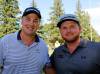 JUSTIN SAMANSKI-LANGILLE / WINNIPEG FREE PRESS FILES
Eric Hawerchuk (right) and his father, the late Winnipeg Jets star Dale, at Elmhurst Golf and Country Club in 2017.