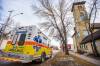 MIKAELA MACKENZIE / WINNIPEG FREE PRESS FILES
An ambulance parked outside of Winnipeg Fire Paramedic Service Station 5 in Winnipeg. The city’s fire response fell six members short June 26, seven short June 18, and three short June 19.