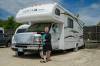 ETHAN CAIRNS / WINNIPEG FREE PRESS
Mary Lou Milhausen next to her RV parked at a self-storage facility where she was the victim of gas theft leaving her RV stranded at the facility.