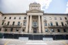 MIKAELA MACKENZIE / WINNIPEG FREE PRESS
New fencing hs been erected on the west side of the Manitoba Legislative Building.