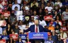 Former President Donald Trump speaks during a rally at the Mohegan Sun Arena in Wilkes-Barre Township, Pa., Saturday, Sept. 3, 2022. (Sean McKeag/The Citizens' Voice via AP)