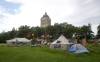 JOHN WOODS / WINNIPEG FREE PRESS FILES
                                On Wednesday morning, eviction notices were hand delivered by Manitoba Justice officials to members of a 14-month occupation of the east lawn and to another encampment on the north lawn, which formed in June.