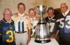 JOHN WOODS / WINNIPEG FREE PRESS
A photo of former Winnipeg Blue Bombers Ron (Pepe) Latourelle (left), one of the last surviving members of the 1960 team, with Kenny Ploen, Henry Janzen, Gord Rowland, and Bill Todd at a Grey Cup event in Winnipeg.