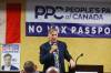 MIKE DEAL / WINNIPEG FREE PRESS
                                Maxime Bernier spoke at length about the PPC’s values, which include ending mandatory vaccination, restricting immigration, preventing late-term abortions and increasing the autonomy of provincial governments.