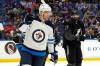 Winnipeg Jets center Paul Stastny (25) celebrates his goal against the Tampa Bay Lightning during the first period of an NHL hockey game Saturday, April 16, 2022, in Tampa, Fla. (AP Photo/Chris O&rsquo;Meara)