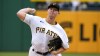 Pittsburgh Pirates starting pitcher Mitch Keller delivers during the first inning of a baseball game against the St. Louis Cardinals in Pittsburgh, Sunday, Sept. 11, 2022. (AP Photo/Gene J. Puskar)