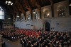 The King's Body Guard of the Yeomen of the Guard walk, ahead of the arrival of King Charles III and the Queen Consort at Westminster Hall, where both Houses of Parliament met to express their condolences , following the death of Queen Elizabeth II, in London, Monday, Sept. 12, 2022. Queen Elizabeth II, Britain's longest-reigning monarch and a rock of stability across much of a turbulent century, died Thursday Sept. 8, 2022, after 70 years on the throne. She was 96. (Ben Stansall/Pool Photo via AP)