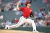 Minnesota Twins starting pitcher Joe Ryan delivers during the second inning of the team's baseball game against the Kansas City Royals, Tuesday, Sept. 13, 2022, in Minneapolis. (AP Photo/Abbie Parr)