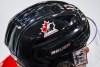 A Hockey Canada logo is visible on the helmet of a national junior team player during a training camp practice in Calgary, Tuesday, Aug. 2, 2022.THE CANADIAN PRESS/Jeff McIntosh