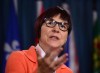 Cindy Blackstock, executive director of First Nations Child and Family Caring Society, holds a press conference in Ottawa on Sept. 15, 2016. The number of newborns taken into care dropped dramatically as birth alerts ended across Canada, but child welfare experts warn ceasing the practice cannot be the only step governments take to keep families together. THE CANADIAN PRESS/Sean Kilpatrick