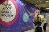 Passengers pass through the airport building in Belgrade, Serbia, Wednesday, Sept. 21, 2022. Large numbers of Russians rushed to book one-way tickets out of the country while they still could after Russian President Vladimir Putin announced a partial mobilization of military reservists for the war in Ukraine. (AP Photo/Darko Vojinovic)