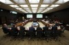 Witnesses Scott Smith, Hockey Canada President and Chief Operating Officer, middle right, and Hockey Canada Chief Financial Officer Brian Cairo, middle left, join fellow witnesses as they appear at the standing committee on Canadian Heritage in Ottawa on Wednesday, July 27, 2022. The House of Commons heritage committee has ordered another round of hearings into the Hockey Canada's handling of sexual assault claims, with past and present top executives and board chairs summoned to testify. THE CANADIAN PRESS/Sean Kilpatrick