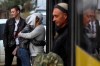 A Russian recruit and his wife kiss and hug each other outside a military recruitment center in Volgograd, Russia, Saturday, Sept. 24, 2022. Russian President Vladimir Putin on Wednesday ordered a partial mobilization of reservists to beef up his forces in Ukraine. (AP Photo)