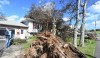 Homeowner George MacDonald describes the moment when several trees landed on his home in Glace Bay, Nova Scotia on Sunday September 25, 2022. A day after post-tropical storm Fiona left a trail of destruction through Atlantic Canada and eastern Quebec, residents of a coastal town in western Newfoundland continued to pick through wreckage strewn across their community, easily the most damaged area in the region. THE CANADIAN PRESS/Vaughan Merchant