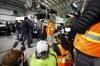 Prime Minister Justin Trudeau meets with Hydro Ottawa workers on Monday, Sept. 26, 2022. Hydro One says it's sending some 30 workers to help restore power in Nova Scotia in the wake of post-tropical storm Fiona. THE CANADIAN PRESS/Sean Kilpatrick