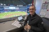 Toronto Blue Jays announcer Ben Wagner sits in the broadcast booth in Toronto, Sunday, April 10, 2022. When Toronto shortstop Bo Bichette snagged a liner in the ninth inning of Saturday’s 4-3 win over the Texas Rangers, Blue Jays broadcaster Ben Wagner called the play with the energy of an observer who was clearly on the scene. THE CANADIAN PRESS/Frank Gunn