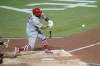 St. Louis Cardinals' Albert Pujols hits career home run No. 703 during the fifth inning of a baseball game against the Pittsburgh Pirates, Monday, Oct. 3, 2022, in Pittsburgh. (AP Photo/Keith Srakocic)