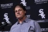 Chicago White Sox manager Tony La Russa listens to a question after announcing his retirement from the team due to medical reason before a baseball game between the White Sox and the Minnesota Twins, Monday, Oct. 3, 2022, in Chicago. (AP Photo/Charles Rex Arbogast)