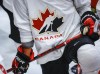 A Hockey Canada logo is shown on the jersey of a player with Canada’s National Junior Team during a training camp practice in Calgary, Tuesday, Aug. 2, 2022. THE CANADIAN PRESS/Jeff McIntosh