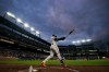Baltimore Orioles' Anthony Santander swings the bat near the on deck circle before battting against the Toronto Blue Jays during the eighth inning of the second game of a baseball doubleheader, Wednesday, Oct. 5, 2022, in Baltimore. The Blue Jays won 5-1. (AP Photo/Julio Cortez)