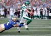 Constant pressure on Roughriders QB Cody Fajardo will go a long way to helping the Winnipeg Blue Bombers secure a victory Sunday in the 58th Labour Day Classic. (John Woods / The Canadian Press files)