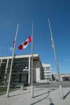 WAYNE GLOWACKI / FREE PRESS FILES
                                Flags at City of Winnipeg-owned buildings have also been lowered.