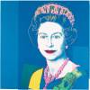 Andy Warhol’s Reigning Queen plays on the already much-repeated image of the late British monarch.