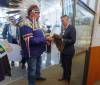 MIKE DEAL / WINNIPEG FREE PRESS FILES
                                Chief Gordon Bluesky from Brokenhead Ojibway Nation presents a Buffalo pelt to Mayor Brian Bowman. Indigenous sacred symbols were presented to the mayor and council earlier this month for display in the city council chamber.