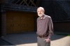 MIKAELA MACKENZIE / WINNIPEG FREE PRESS

Architect Etienne Gaboury poses in front of Precious Blood Roman Catholic Church in Winnipeg on Tuesday, May 22, 2018.  This is the 50th year of worship inside the unusual building.

Mikaela MacKenzie / Winnipeg Free Press 2018.