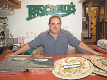 Pasquale’s owner Joe Loshavio says the COVID-19 pandemic forced him to change the way his business operates including offering customers an opportunity to take and bake meals at home. Photo by Darcy Finley