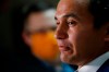 Manitoba NDP leader Wab Kinew speaks to media after the Speech from the Throne at the Manitoba Legislature in Winnipeg, Wednesday, October 7, 2020. Kinew says he will consider banning replacement workers during strikes and lockouts if he becomes premier. THE CANADIAN PRESS/John Woods