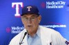 Bruce Bochy, the new manager for the Texas Rangers baseball team, responds to questions during a news conference in Arlington, Texas, Monday, Oct. 24, 2022. (AP Photo/Tony Gutierrez)
