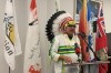 Red Sucker Lake First Nation Chief Sam Knott addresses a news conference in Winnipeg on Wednesday, Nov. 2, 2022. Chiefs from four remote First Nations in Manitoba are calling for the provincial and federal governments to work together with them to build a hospital in their area. THE CANADIAN PRESS/Brittany Hobson