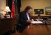 Stefanson faces a tough task trying to convince voters to put their trust in the party that has overseen the slide, rather than her opponents. (Ruth Bonneville / Winnipeg Free Press)