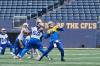 MIKE DEAL / WINNIPEG FREE PRESS
                                Blue Bombers quarterback Dru Brown practises Wednesday in preparation for Saturday&rsquo;s tilt against the B.C. Lions.