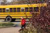 SUPPLIED
                                Jon Kovacs&rsquo; youngest son, Eddie, gets off the school bus on a recent autumn day. Winnipeg Free Press 2022