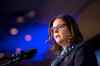 Mike Sudoma / Winnipeg Free Press

Heather Stefanson makes a speech after being announced as the first female Premier of Manitoba at the Victoria Inn Saturday afternoon

October 30, 2021