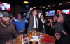 JASON HALSTEAD / WINNIPEG FREE PRESS

Evan Duncan, his wife Courtnie McInness (third from right) and supporters celebrate Duncan’s victory at his election-night party at a Boston Pizza in Tuxedo after being elected as councillor for the Charleswood-Tuxedo-Westwood ward in the civic election on Oct. 26, 2022. (See Gabby story)