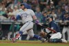 Toronto Blue Jays' Alejandro Kirk watches as he lines out to Seattle Mariners left fielder Adam Frazier during the eighth inning of a baseball game Thursday, July 7, 2022, in Seattle.&nbsp;Alejandro Kirk is a Silver Slugger for the first time of his career. THE CANADIAN PRESS/AP, Ted S. Warren