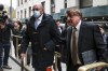 Trump Organization's former Chief Financial Officer Allen Weisselberg, center, arrives to court, Tuesday, Nov. 15, 2022, in New York. (AP Photo/Julia Nikhinson)